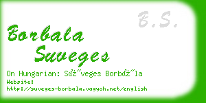 borbala suveges business card